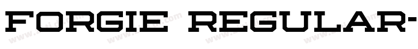 forgie regular字体转换